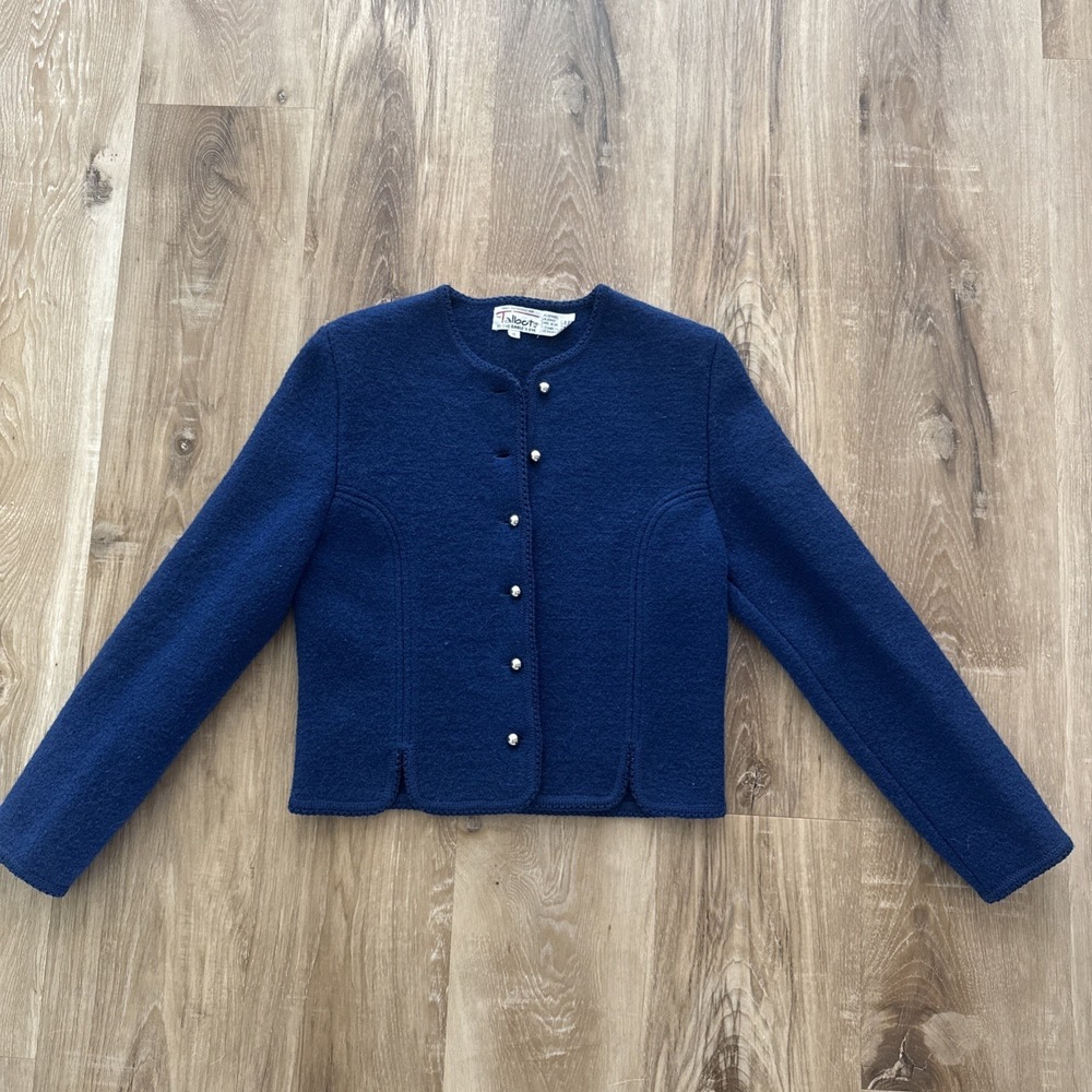 Vintage Talbots By The Eagle's Eye 100% Wool Button Up Size 6